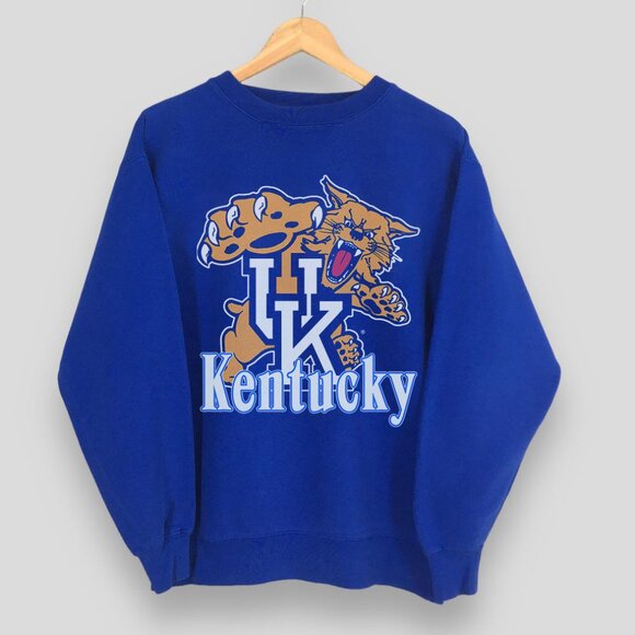 Vintage 90s NCAA University of Kentucky Wildcats Football Sweatshirt, NCAA Shirt - Picture 1 of 2